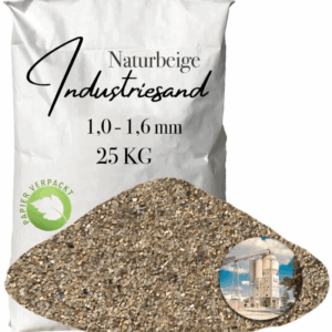 Industriesand Kunstharz Einstreuung 25 kg beiger Quarzsand Füllsand 1,0-1,6mm