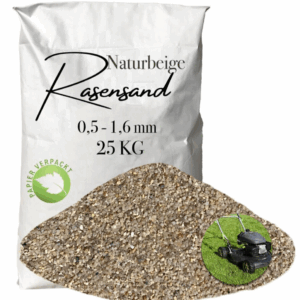 Rasensand Gartensand 25 kg Quarzsand für Rasenerde Bodenverbesserung Papiersack
