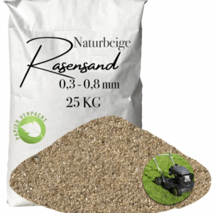 Rasensand Gartensand 25 kg Quarzsand für Rasenerde Bodenverbesserung Papiersack