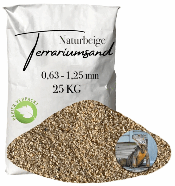 Terrariensand Terrariumsand 063 125mm grabfaehig Sand naturbeige Bodengrund 25 145823784405