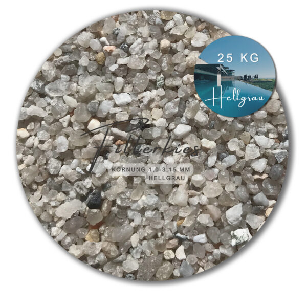 Variante von 25 kg Filtersand Filterkies Quarzsand Pool Sand fuer Sandfilteranlagen hellgrau 145138913825 722e