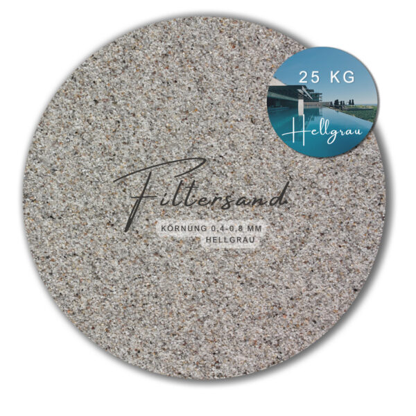 Variante von 25 kg Filtersand Filterkies Quarzsand Pool Sand fuer Sandfilteranlagen hellgrau 145138913825 95de