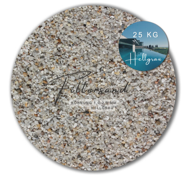 Variante von 25 kg Filtersand Filterkies Quarzsand Pool Sand fuer Sandfilteranlagen hellgrau 145138913825 c506