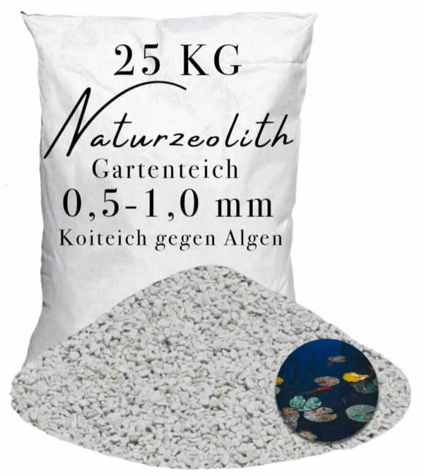 Zeolith fuer Garten Teich 05 10 mm Wasserverbesserer Teichpflege Teichfilter 145739194665
