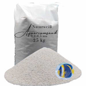 feiner Aquariensand weiß 25kg Aquarium sand Aquarienkies Aquariumkies Bodengrund