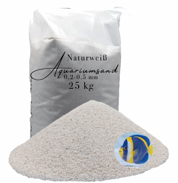 feiner Aquariensand weiss 25kg Aquarium sand Aquarienkies Aquariumkies Bodengrund 145622227075