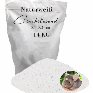 14 kg Chinchillasand weiß Badesand Staubbad Hamster Mäuse Ratten fein Fellpflege