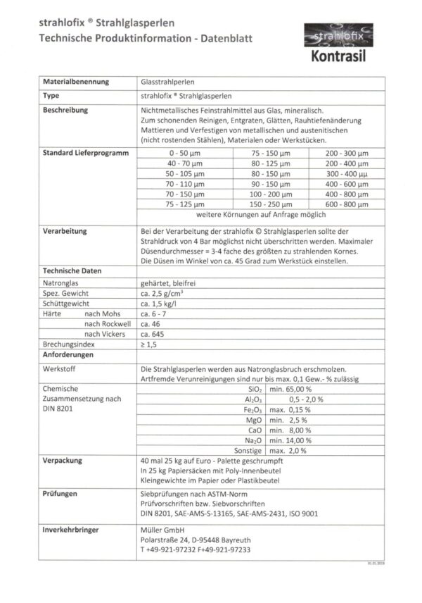 15 kg Strahlmittel Glasperlen Strahlglasperlen Glasstrahlen Sandstrahl Strahlgut – Bild 5