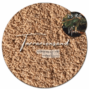 25 kg Terrariumsand Terrariensand grabfähiger terrakotta Bodengrund handfeucht