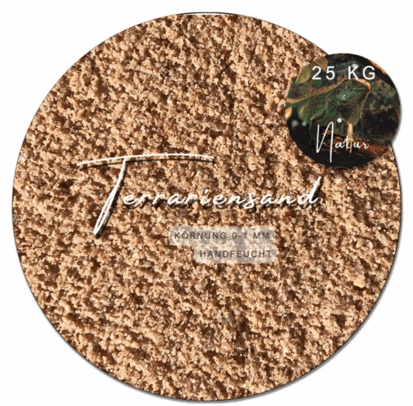 25 kg Terrariumsand Terrariensand grabfaehiger terrakotta Bodengrund handfeucht 145138913796