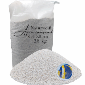 25 kg naturweisser Aquariensand Aquariumsand Aquarienkies Aquariumkies Bodengrund 145623986576