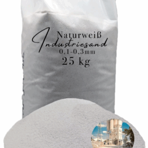25kg weisser Kristall Quarzsand Industriesand Kunstharz Einstreuung Fuellsand Sand 145723106096