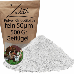500g entgiften Zeolith-Klinoptilolith Natur hochfein 50µm Pulver Vulkanmineral
