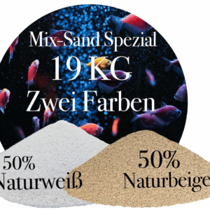 Aquariumsand 19 KG Mix Sand Beige Weiss 071 125 mm Aquariensand Bodengrund 146399930706