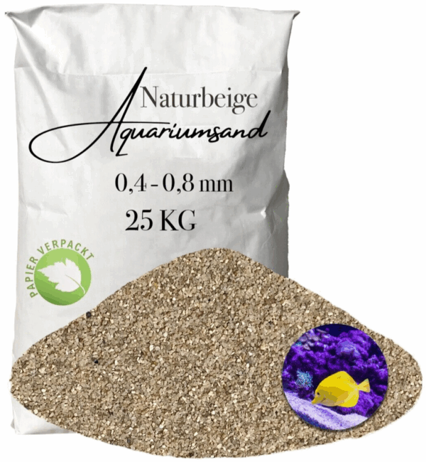 Aquariumsand Aquariumkies 04 08 mm Aquariensand papierverpackt Quarzsand 145888009996