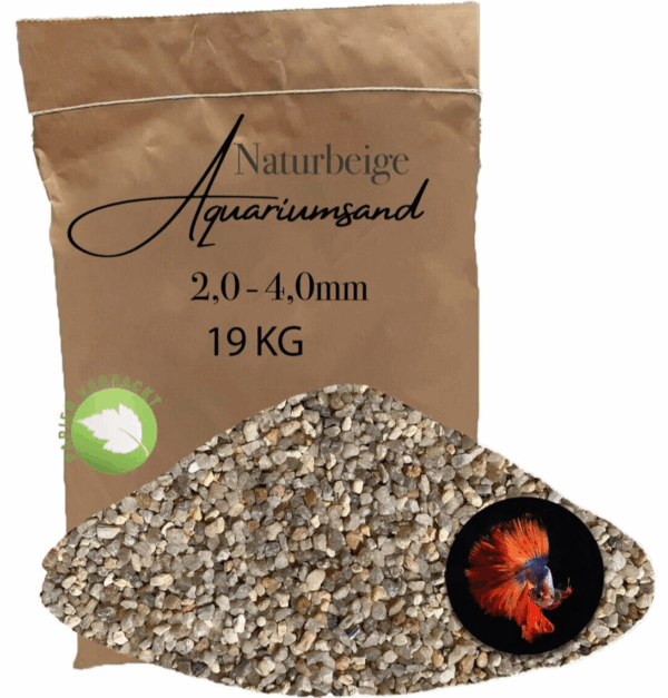 Aquariumsand Aquariumkies Aquariensand Aquarienkies 19 kg 20 40 mm Natursand 146399930846