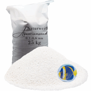Aquariumsand weiss 25kg Aquariensand Aquarienkies Aquariumkies Bodengrund fein 145622120656
