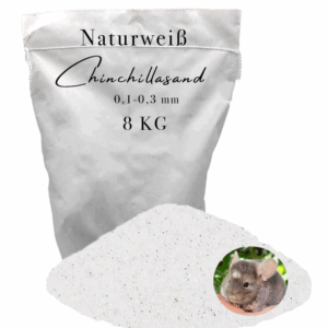Chinchillasand 8 kg weiss Badesand Staubbad Hamster Maeuse Ratten fein Fellpflege 145628824656