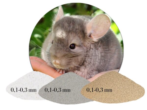 Chinchillasand natur grau weiss beige sehr fein Badesand hocherhitzt samtweich 146112954196