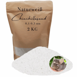 Chinchillasand weiss 2 kg Badesand Staubbad Hamster Maeuse Ratten fein Fellpflege 145628798936