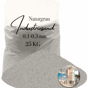 Industriesand Kunstharz Epoxid 25 kg grau Quarzsand für Einstreuung 0,1-0,3 mm