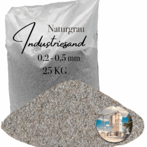 Industriesand Kunstharz Epoxid 25 kg grau Quarzsand für Einstreuung 0,2-0,5 mm