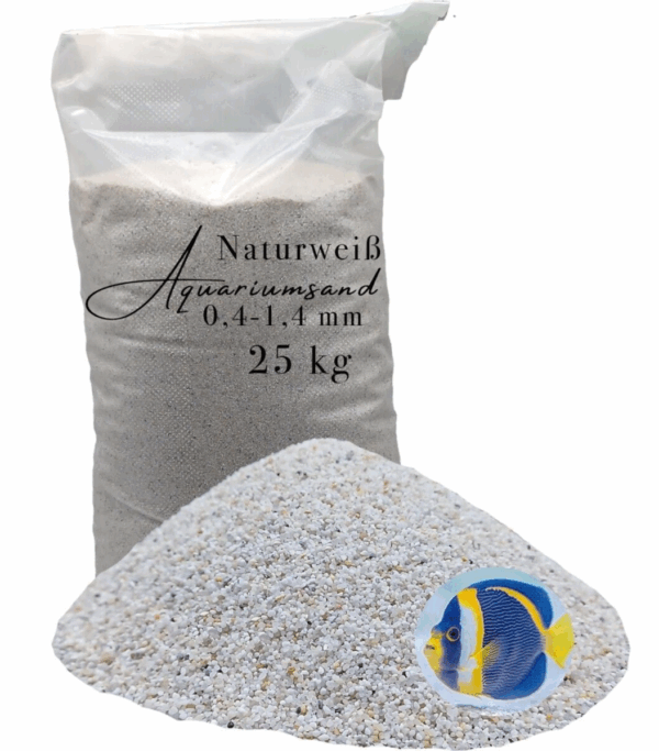Natur weisser Aquariensand Aquariumsand Aquarienkies Aquariumkies Bodengrund 145623992876