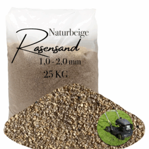 Rasensand Gartensand 25 kg Quarzsand für Rasenerde Bodenverbesserung 1,0-2,0 mm