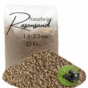 Rasensand Gartensand 25 kg Quarzsand für Rasenerde Bodenverbesserung 1,4-2,2 mm