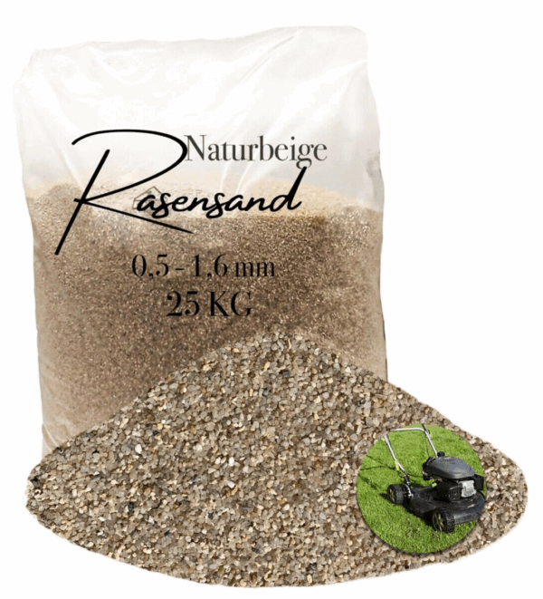 Rasensand Gartensand 25 kg Quarzsand fuer Rasenerde Bodenverbesserung Plastiksack 145647127236