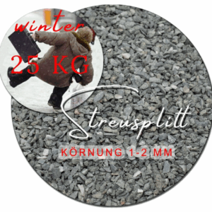 Streusplitt 25kg Winterstreugut Streumittel salzfrei Streugut fein Streugranulat