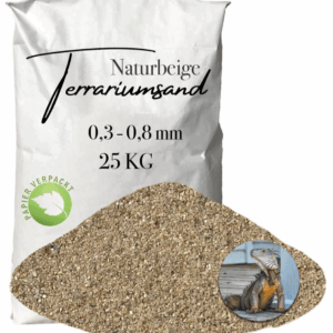 Terrariensand Terrariumsand 03 08mm naturbeige Bodengrund grabfaehig Sand 25 kg 145823268946