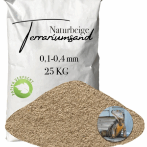 Terrariensand Terrariumsand 25 kg naturbeige 01 04mm Bodengrund grabfaehig Sand 145823246076