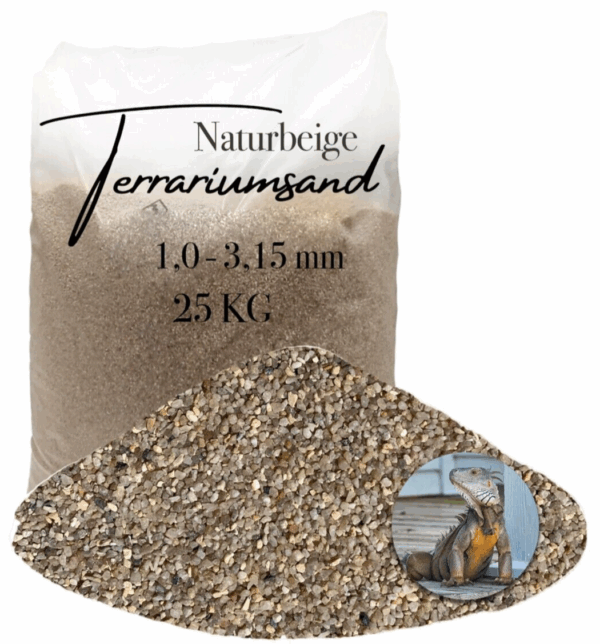 Terrariensand Terrariumsand naturbeige 10 315mm grabfaehig 25kg Sand Bodengrund 145719866456