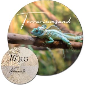 Terrariensand weiss Terrariumsand Bodengrund kantengerundet feuergetrocknet 10 kg 145173532326