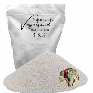 Vogelsand 02 05mm weiss 8 kg keimfrei ohne Zusatzstoffe wie Anis und Grit 146399930796