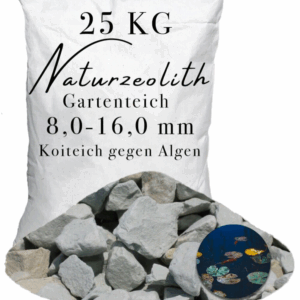 Zeolith für Garten Teich 8,0-16,0 mm Wasserverbesserer Teichpflege Teichfilter