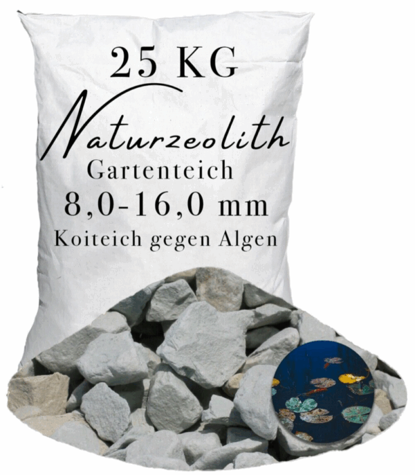 Zeolith fuer Garten Teich 80 160 mm Wasserverbesserer Teichpflege Teichfilter 145739205416