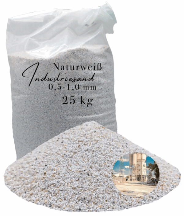 weisser 25kg Quarzsand Kunstharz Industriesand Einstreuung Kristall Fuellsand Sand 145723216406