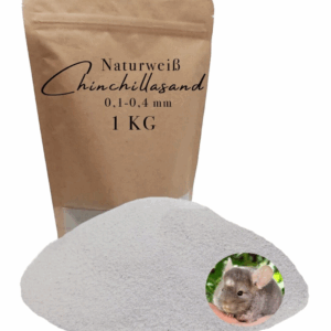 1 kg Chinchillasand weiß Badesand Staubbad Hamster Mäuse Ratten fein Fellpflege