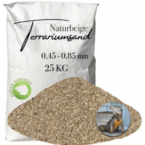 25 Terrariensand Terrariumsand 045 085mm grabfaehig Sand naturbeige Bodengrund 145823785867