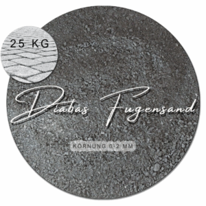 25 kg Diabas Fugensand grau, Einkehrsand für Pflasterfugen unkrauthemmend