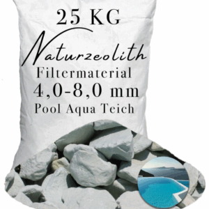 25kg Zeolith 4,0-8,0 mm Wasserfilterung für Pools Naturteiche Teichpumpen
