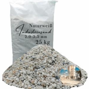 25kg weisser Einstreuung Industriesand Kunstharz Fuellsand Sand Kristall Quarzsand 145723438457