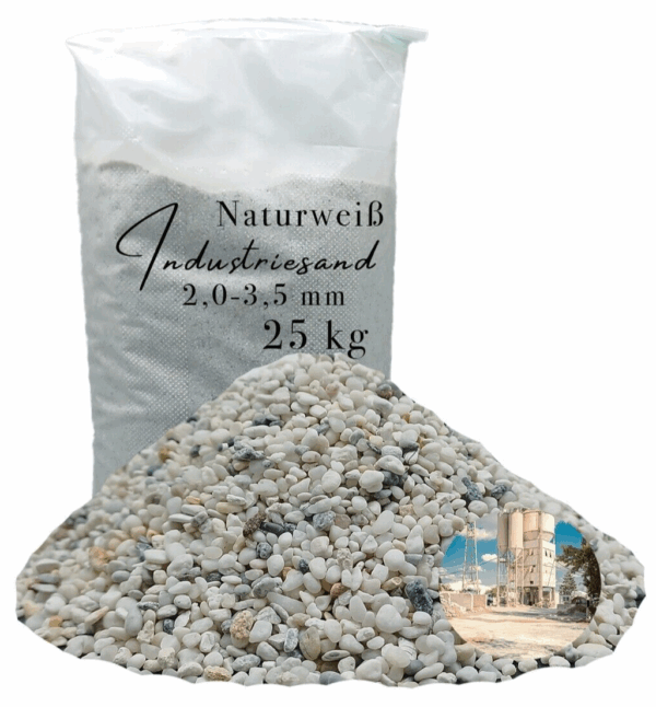 25kg weisser Einstreuung Industriesand Kunstharz Fuellsand Sand Kristall Quarzsand 145723438457