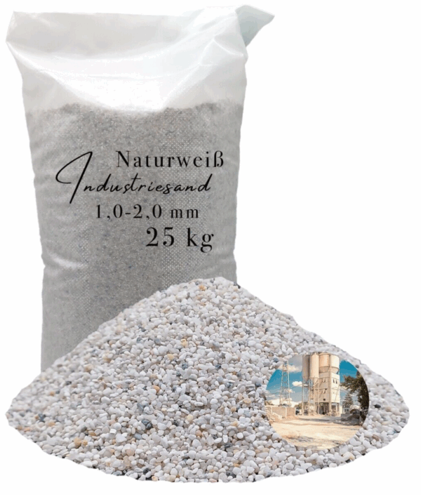 25kg weisser Industriesand Fuellsand Sand Kunstharz Einstreuung Kristall Quarzsand 145723234217