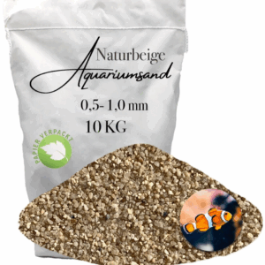 Aquariumsand 10 kg Aquariumkies Aquariensand Aquarienkies Bodengrund 0,5-1,0 mm