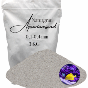 Aquariumsand Aquariumkies 0,1-0,4mm Aquariensand Aquarienkies Bodengrund grau