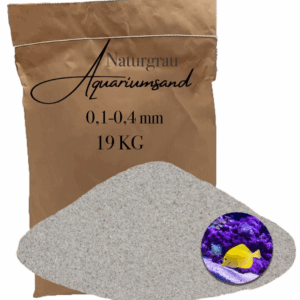 Aquariumsand Aquariumkies 0,1-0,4mm Aquariensand Aquarienkies Bodengrund grau