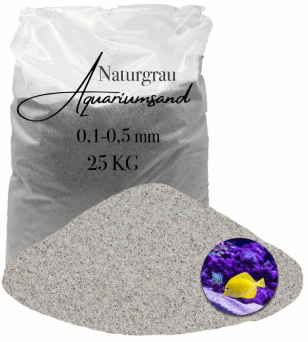 Aquariumsand Aquariumkies 01 05mm Aquariensand Aquarienkies Bodengrund grau 145838756577